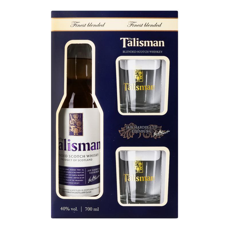 Віскі Tomatin Talisman 40% 0.7 л + 2 склянки
